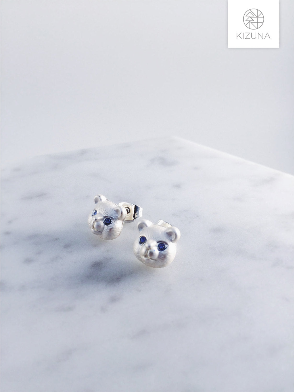 Fluffy Bear Stud Earrings (3 colors)