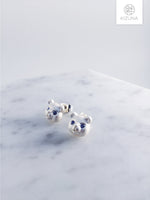 Load image into Gallery viewer, Fluffy Bear Stud Earrings (3 colors)
