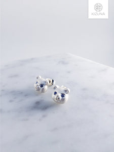 Fluffy Bear Stud Earrings (3 colors)