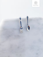 Load image into Gallery viewer, Bon Appétit! Spoon &amp; Fork Earrings
