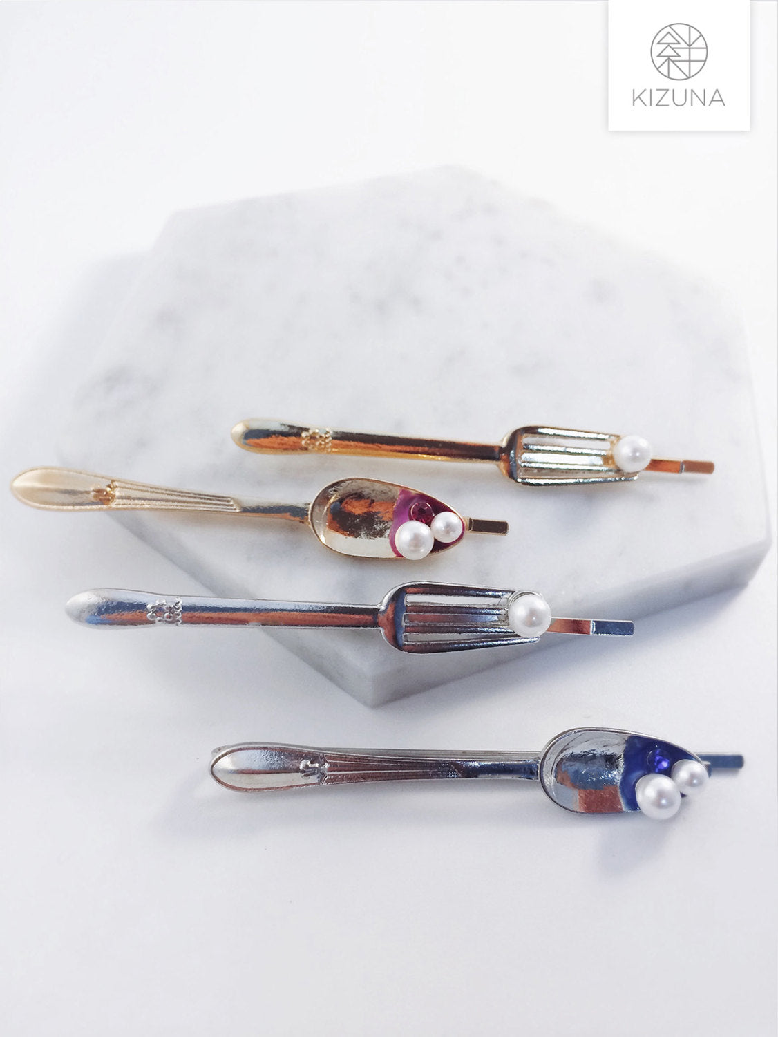 Spoon & Fork Hair Pin (2 Colors)