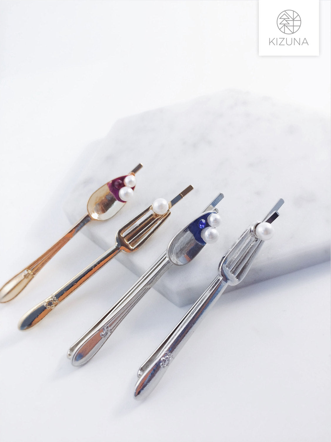 Spoon & Fork Hair Pin (2 Colors)