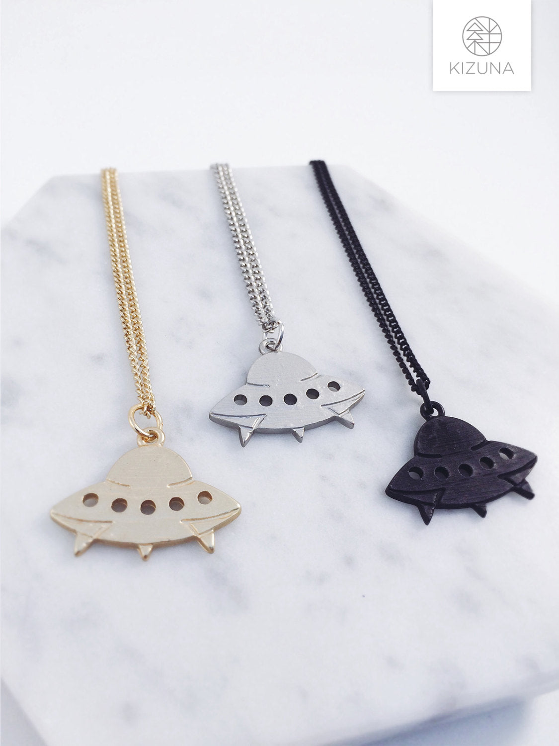 Alien Spaceship Necklace