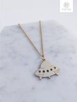 Load image into Gallery viewer, Alien Spaceship Necklace
