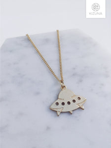 Alien Spaceship Necklace