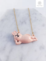 Load image into Gallery viewer, Lazy Rabbit &amp; Bear Necklace
