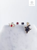 Load image into Gallery viewer, Alice in Wonderland Tea Party Set Earrings
