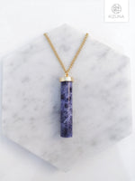 Load image into Gallery viewer, Blue Marble Stone Long Necklace
