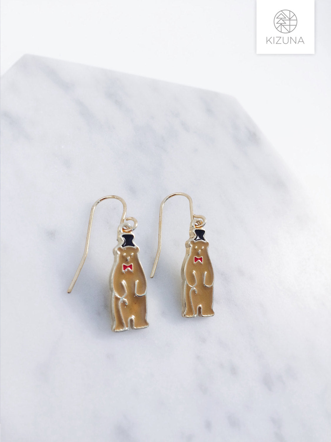 Gentleman Polar & Teddy Bear Earrings (2 Styles)