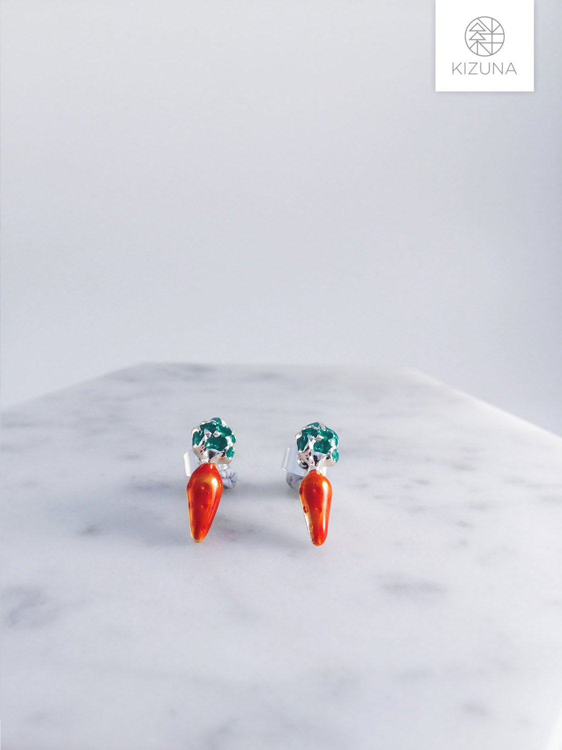 Rabbit & Carrot Earring Set