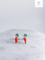 Load image into Gallery viewer, Rabbit &amp; Carrot Earring Set
