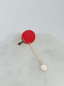 Badminton & Table Tennis Sports Pin