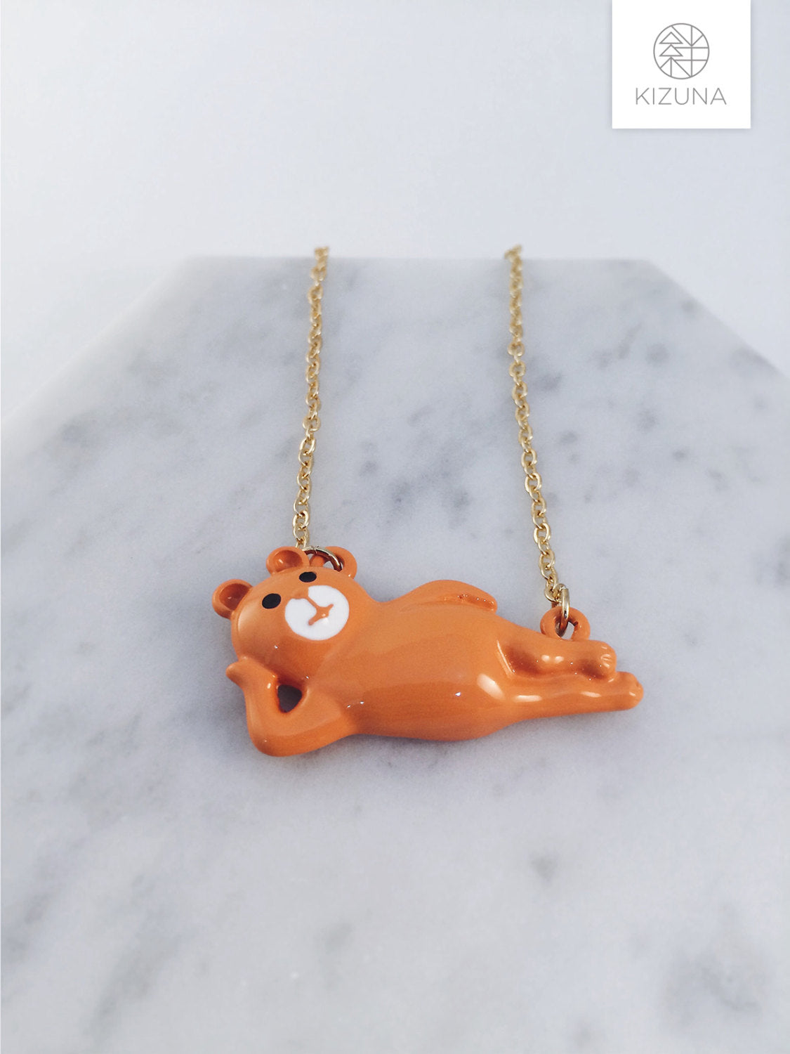 Lazy Rabbit & Bear Necklace