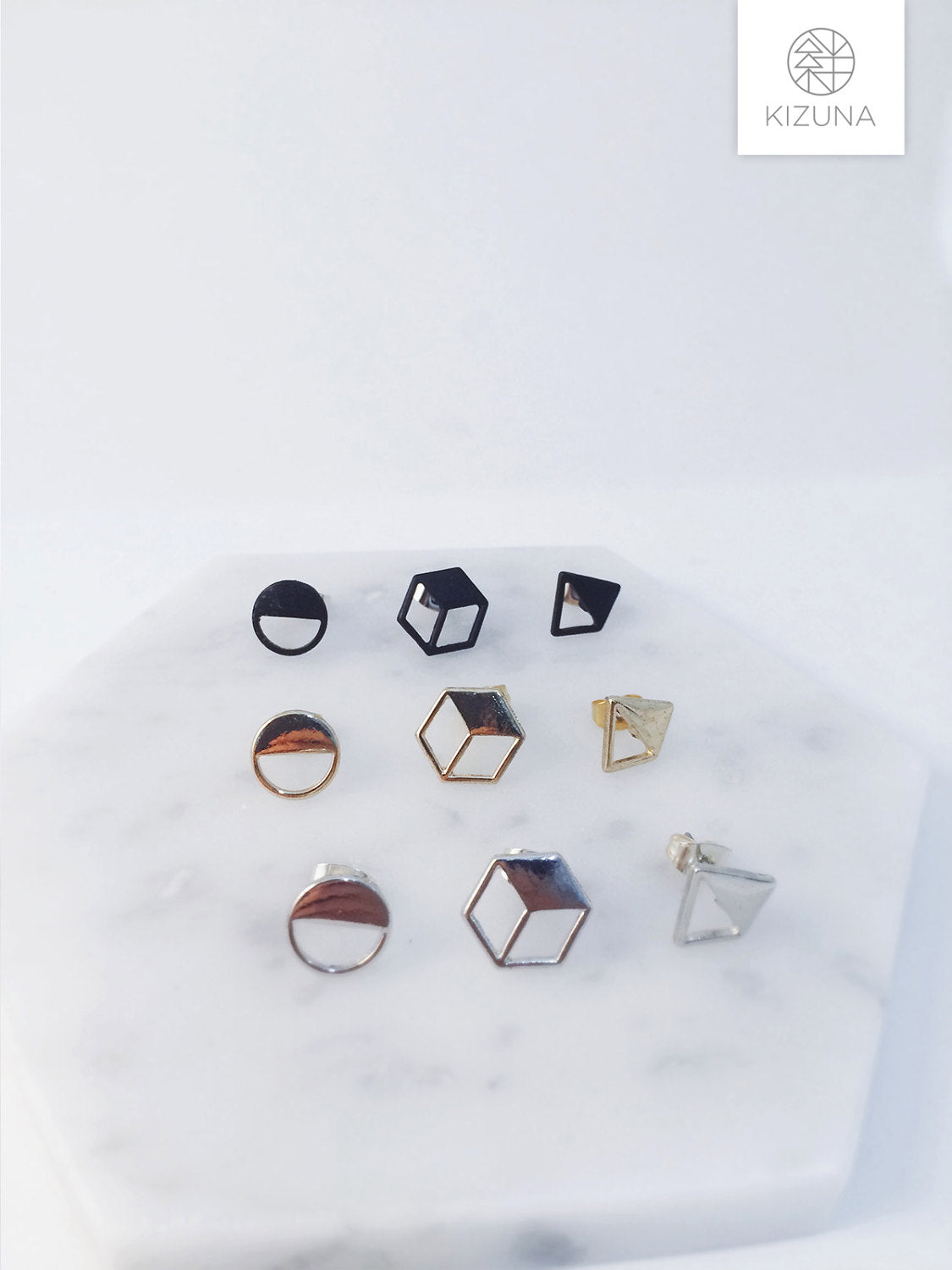 Two Dimensional Shaped Earrings (3 Styles)