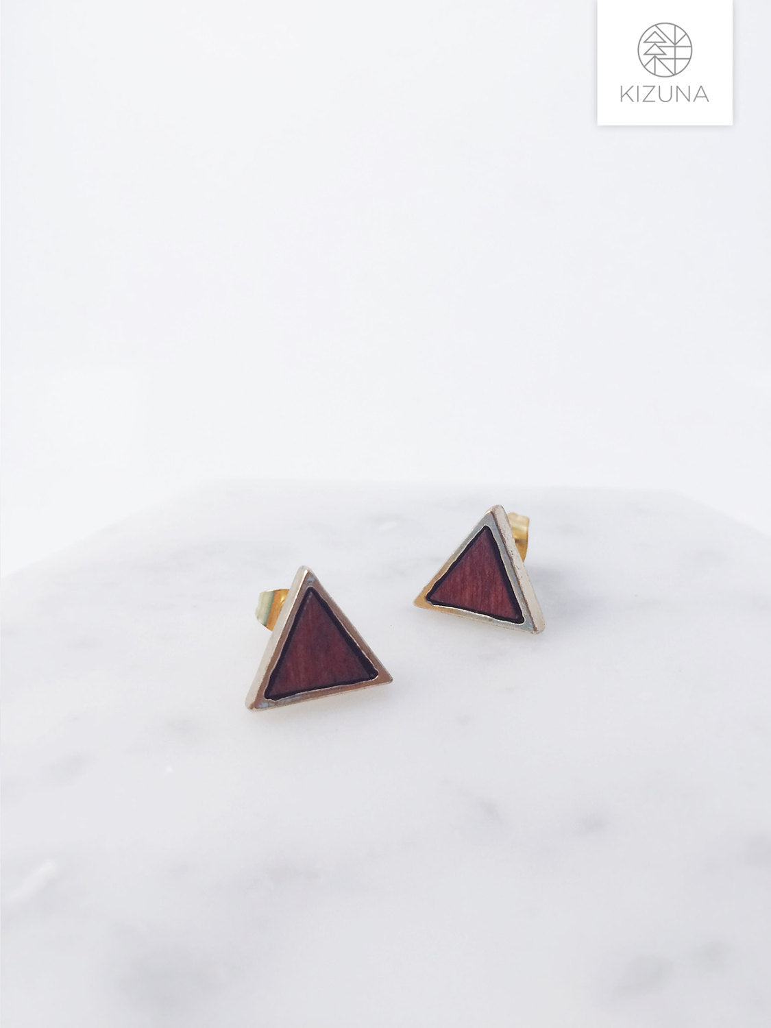 Triangle Marble Earrings (4 Styles)