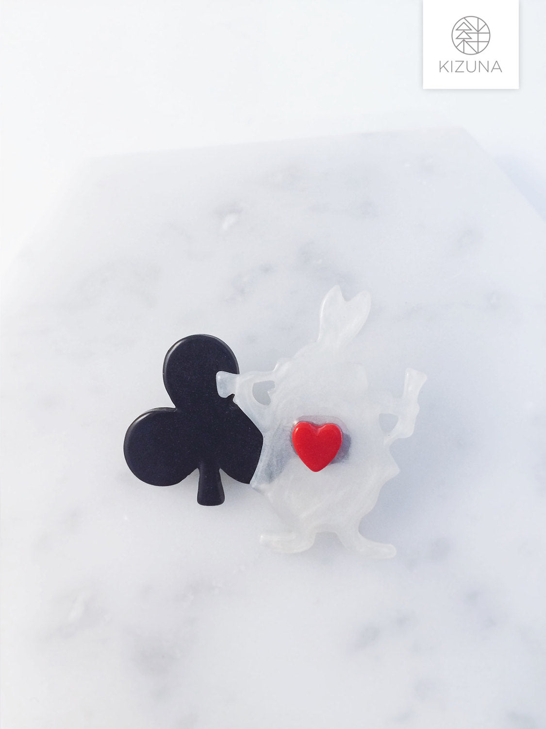 Alice in Wonderland Inspired Brooch (Rabbit & Alice)