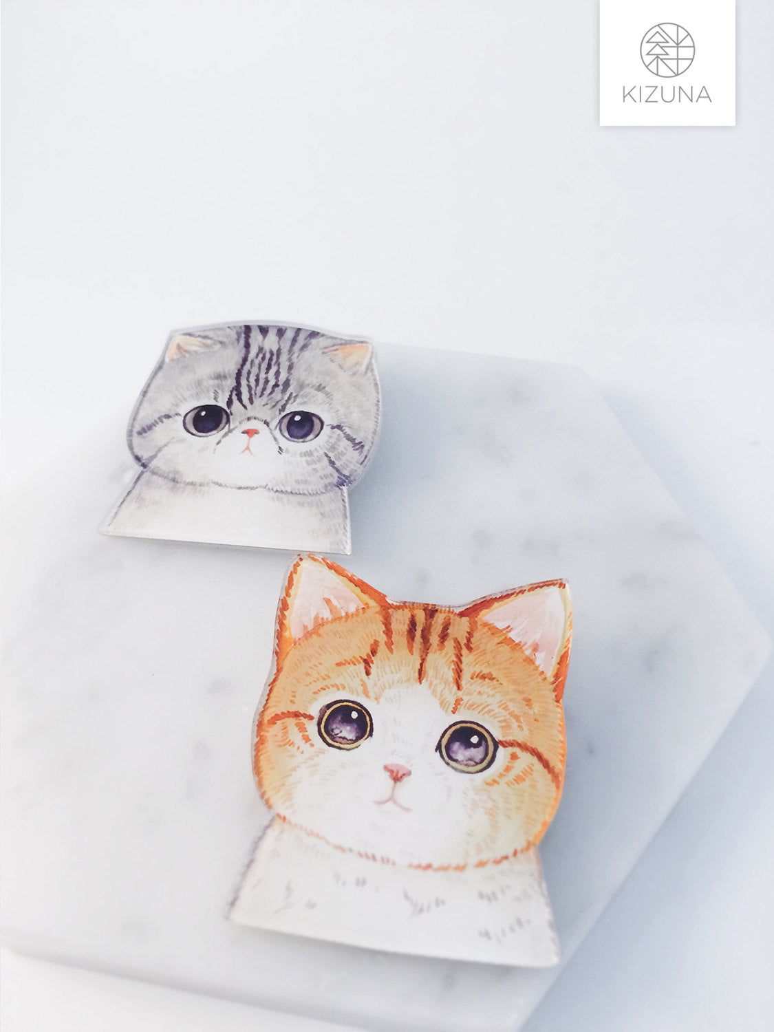 Cute Fluffy Kitten Pins (2 styles)