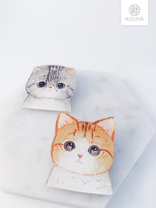 Cute Fluffy Kitten Pins (2 styles)