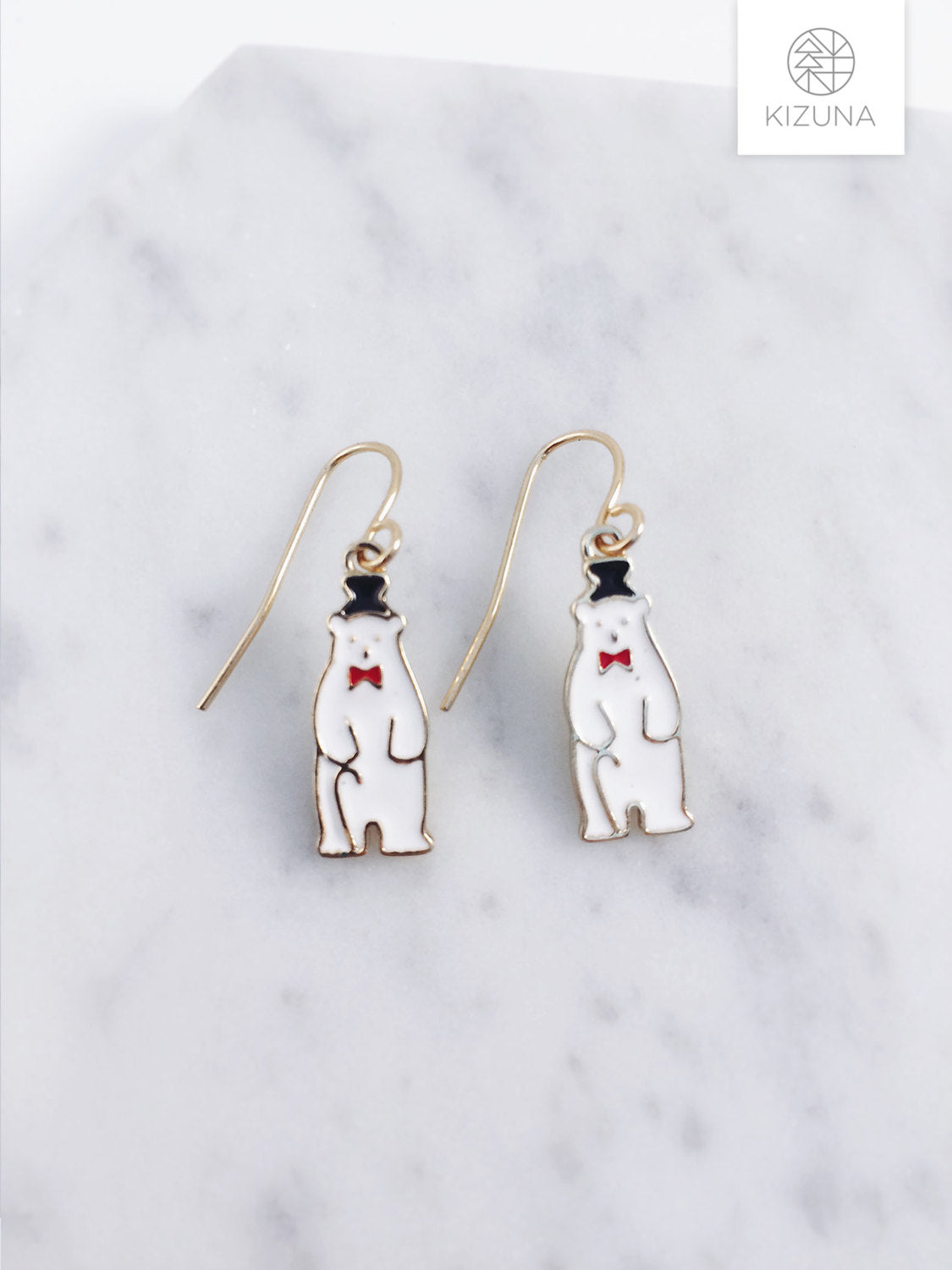 Gentleman Polar & Teddy Bear Earrings (2 Styles)