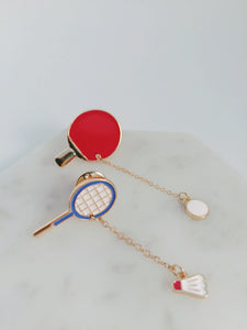 Badminton & Table Tennis Sports Pin