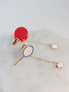 Badminton & Table Tennis Sports Pin