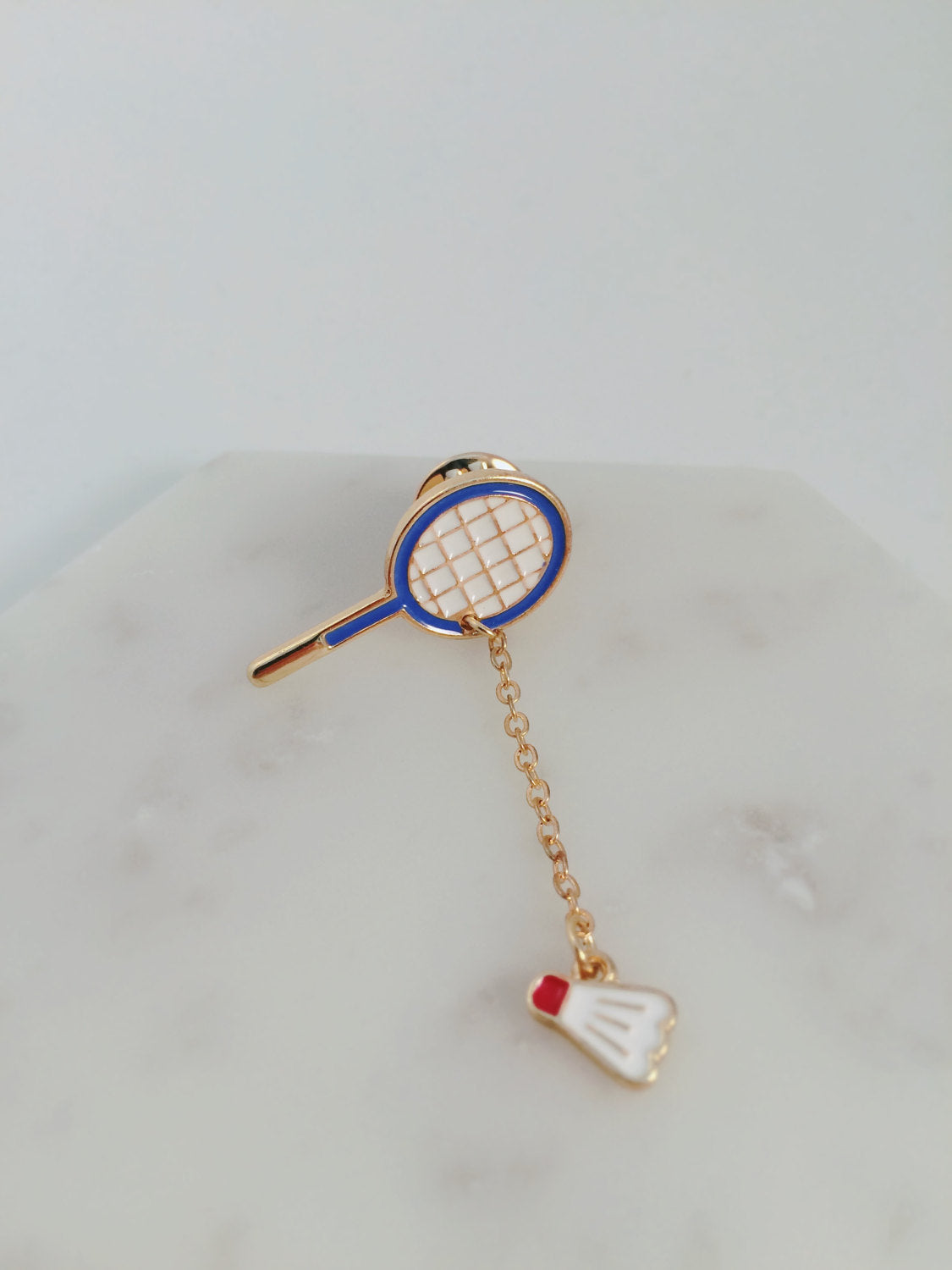 Badminton & Table Tennis Sports Pin