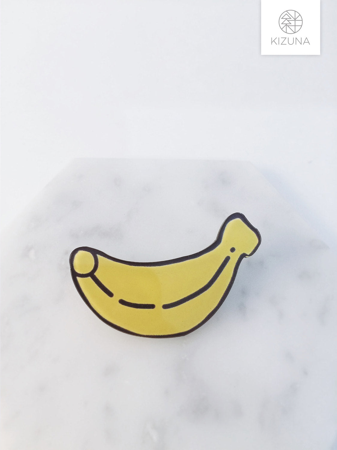 Monkey & Banana Acrylic Pin