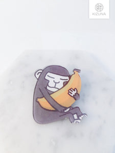 Monkey & Banana Acrylic Pin