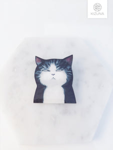 Annoyed Cat Acrylic Pin