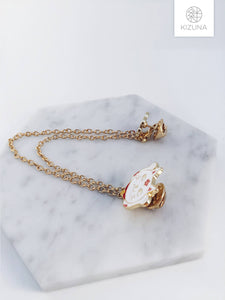 Fortune Cat Sakura Collar Pin (2 Styles)