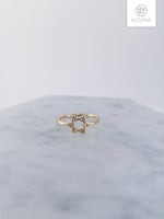 Load image into Gallery viewer, Minimalist Gold Star Ring
