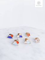 Load image into Gallery viewer, Japanese Mt. Fuji Earring Set (2 Colors)
