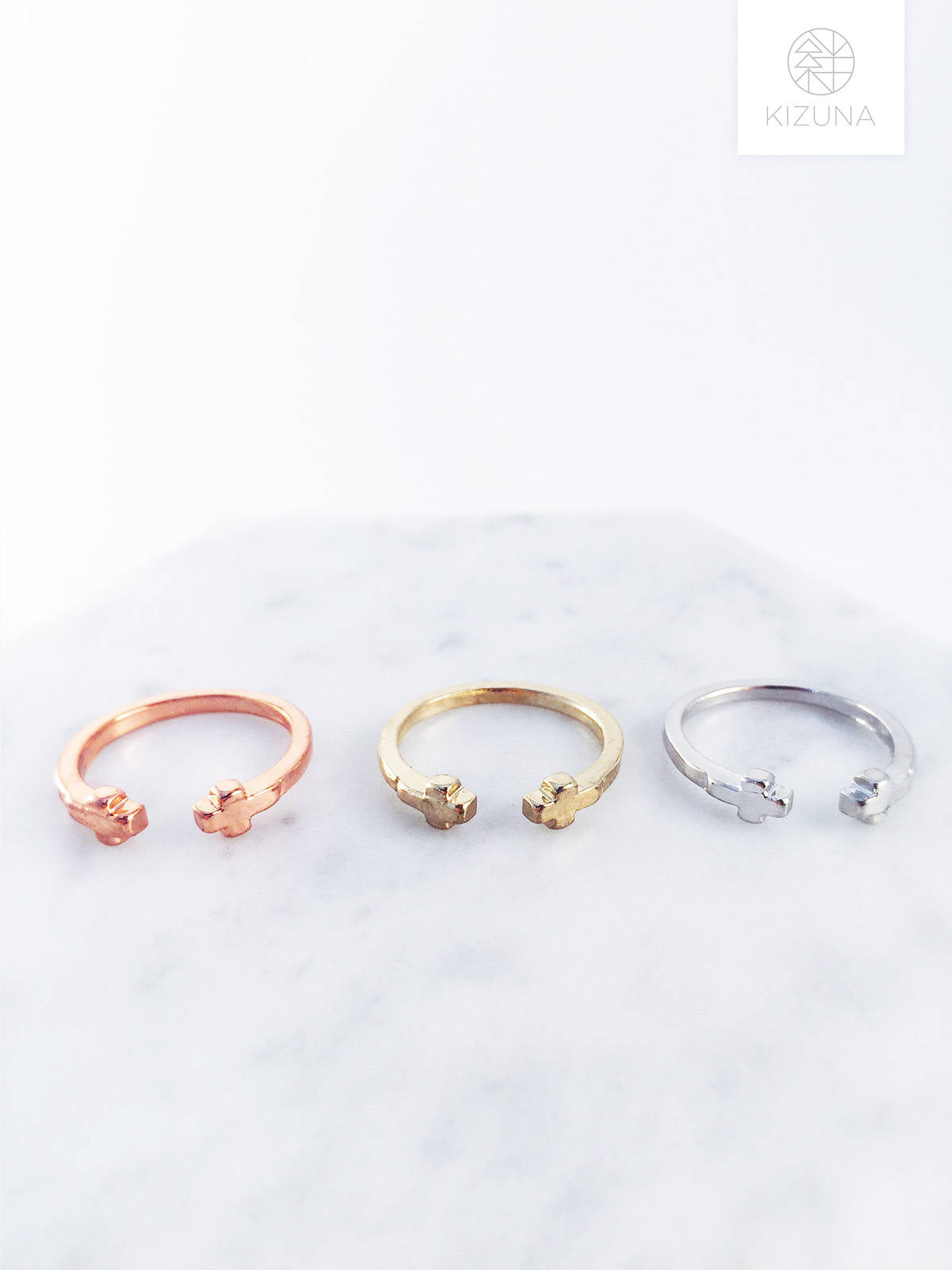 Minimalist Cross Ring (3 Colors)