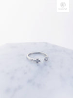 Load image into Gallery viewer, Minimalist Cross Ring (3 Colors)
