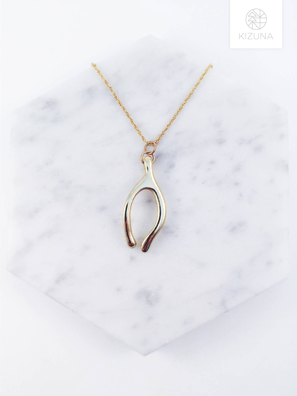 Minimalist Wishbone Long Necklace