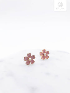 Japanese Sakura Cherry Blossom Earrings