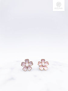 Japanese Sakura Cherry Blossom Earrings