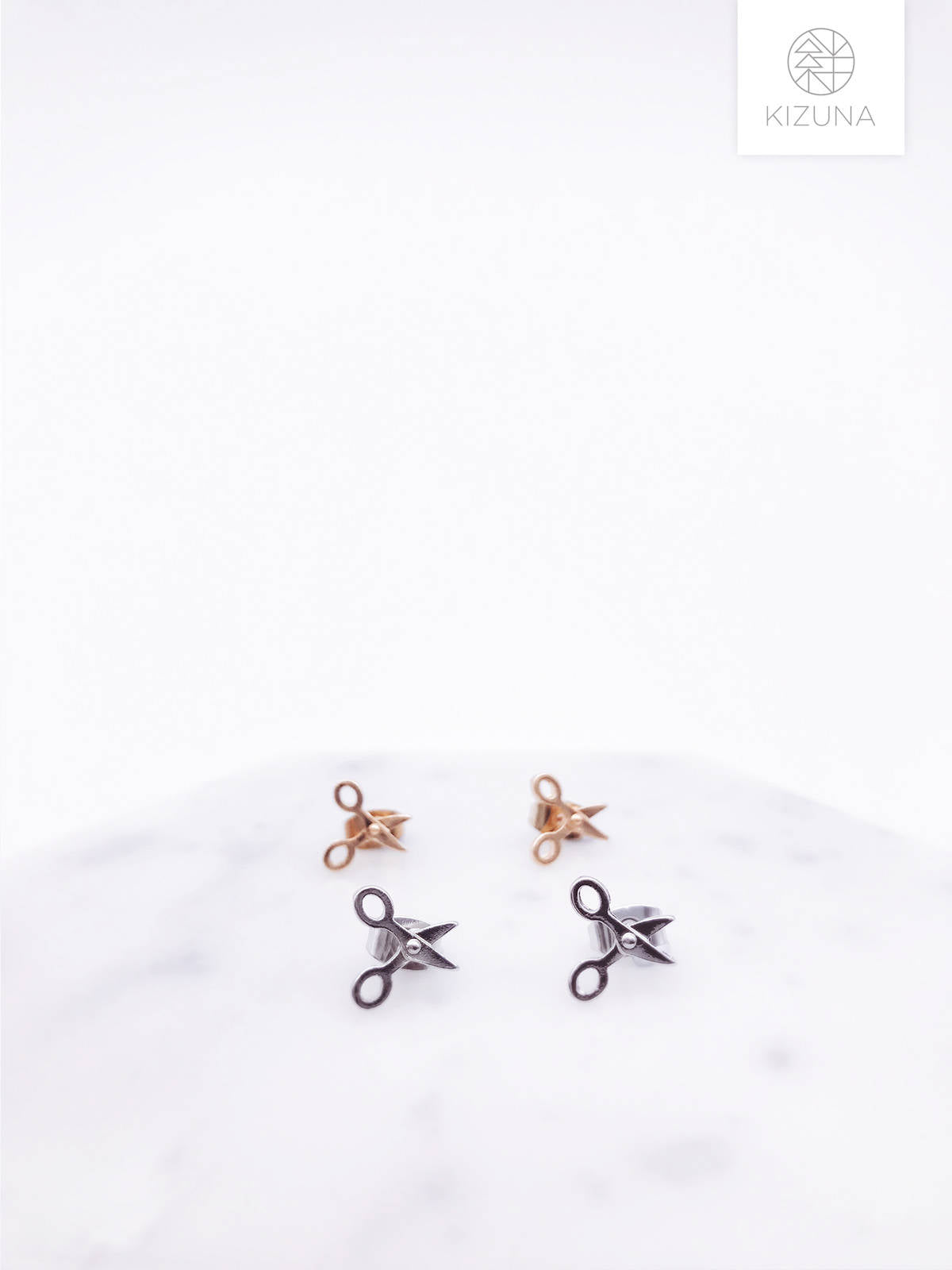 Simple Scissor Earring Studs (2 Colors)