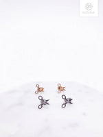 Load image into Gallery viewer, Simple Scissor Earring Studs (2 Colors)
