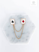 Load image into Gallery viewer, Playing Trump Cards Collar Pin (Mix &amp; Match)
