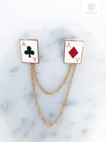 Load image into Gallery viewer, Playing Trump Cards Collar Pin (Mix &amp; Match)
