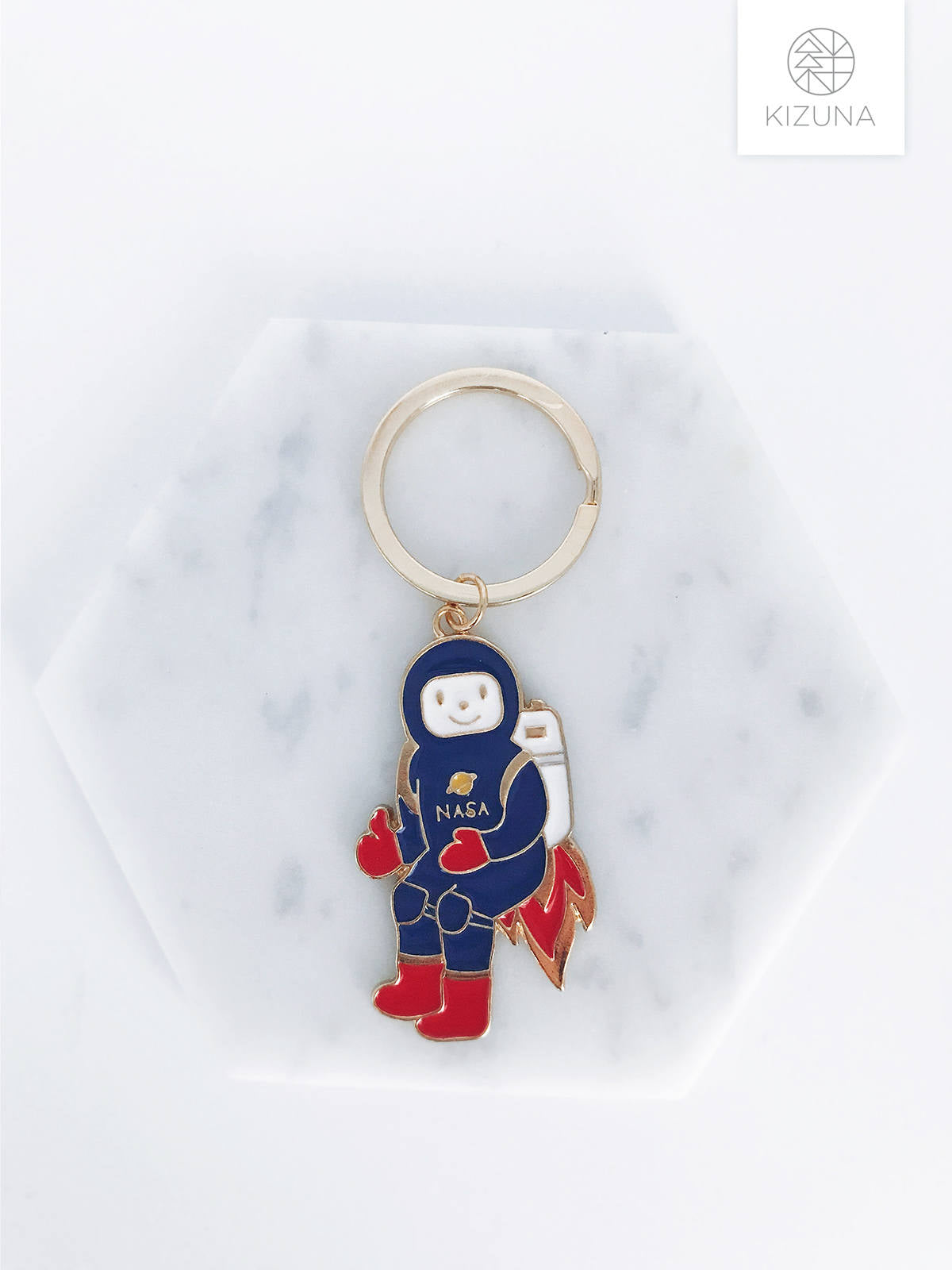 Astronaut Charm Keychain