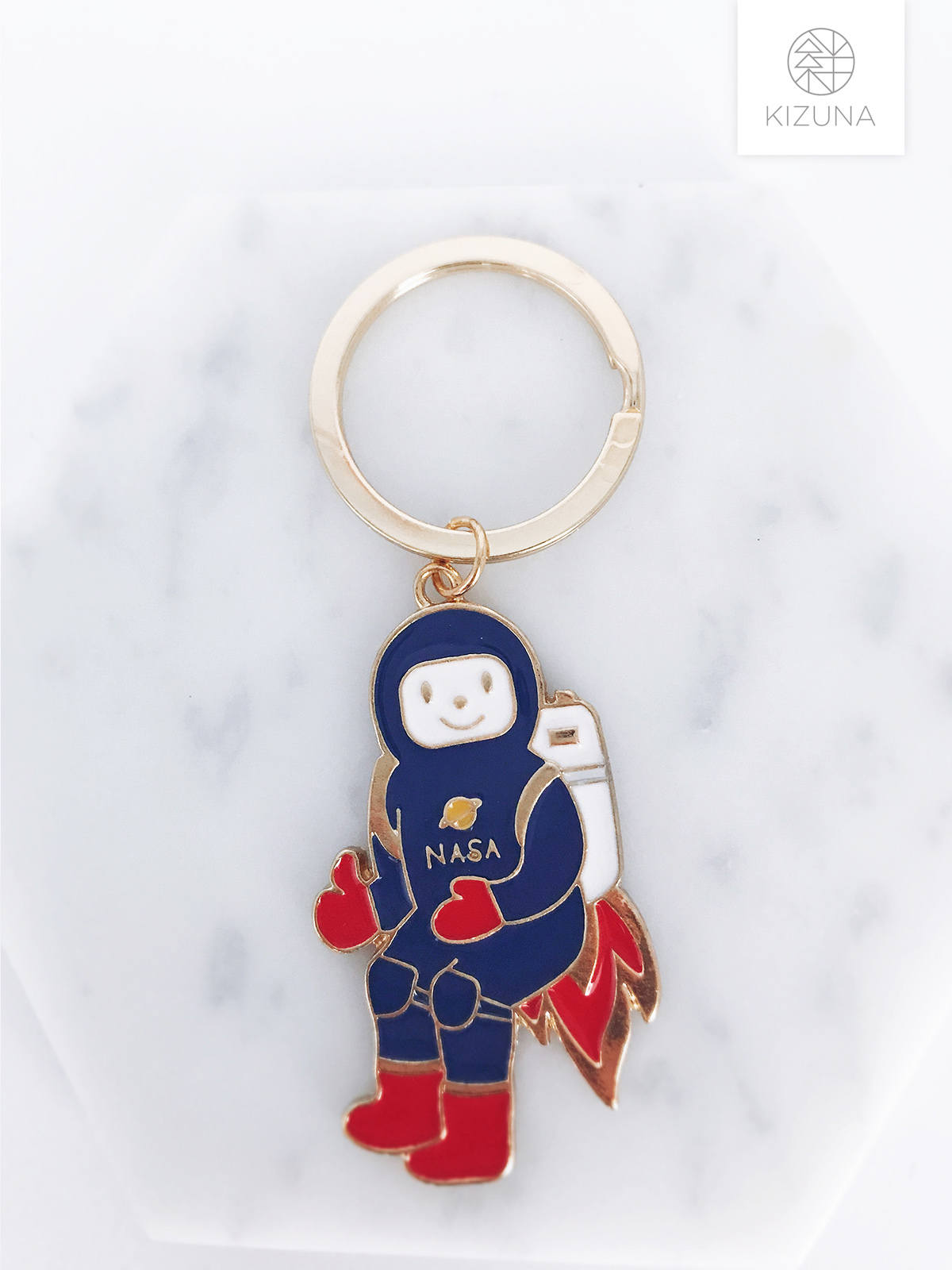 Astronaut Charm Keychain