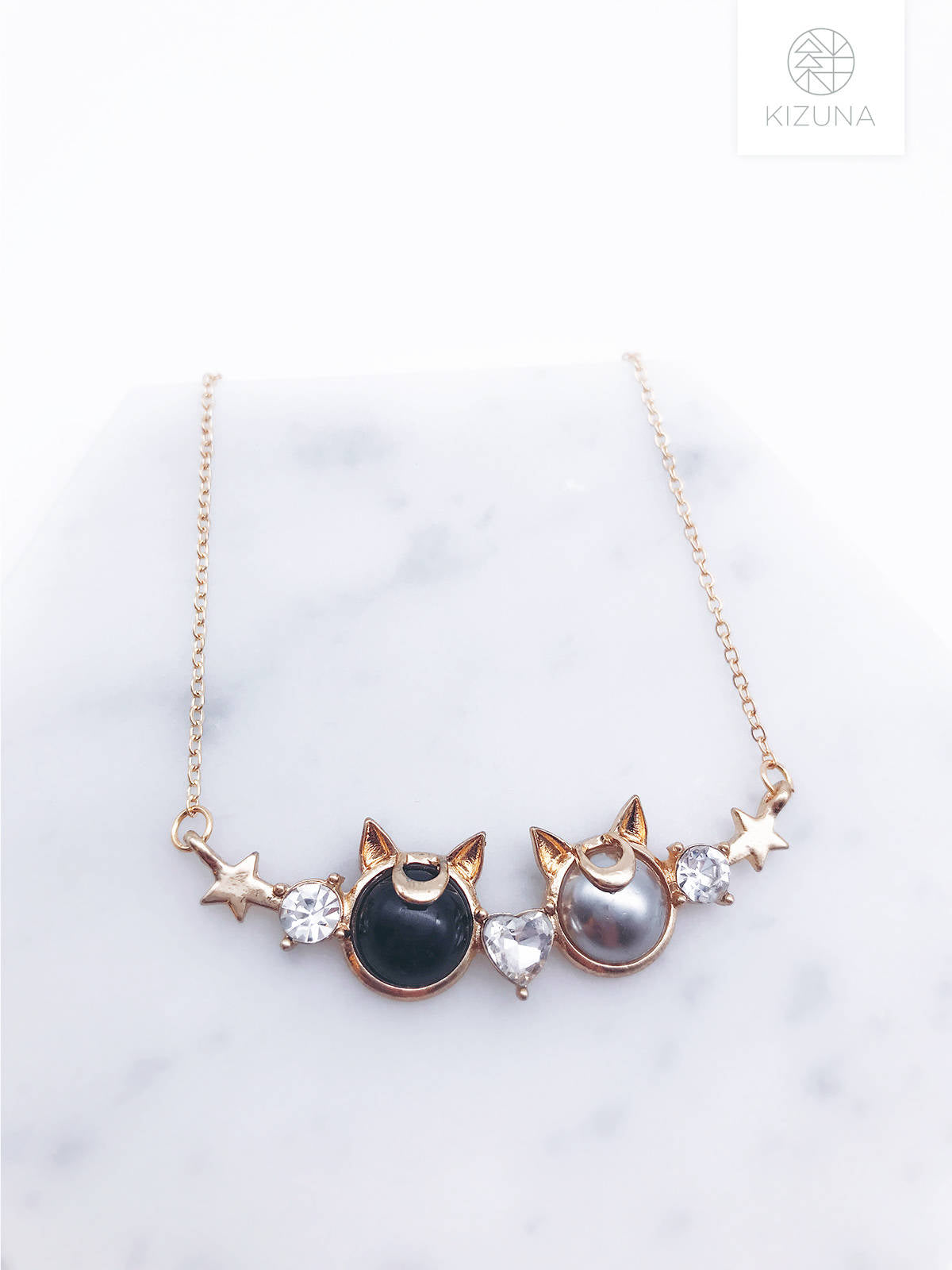 Sailor Moon Luna & Artemis Necklace