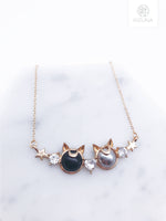 Load image into Gallery viewer, Sailor Moon Luna &amp; Artemis Necklace
