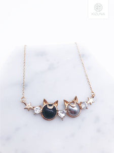 Sailor Moon Luna & Artemis Necklace