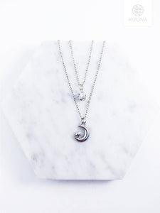 Multi Layered Moon & Star Necklace (2 Colors)