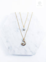 Load image into Gallery viewer, Multi Layered Moon &amp; Star Necklace (2 Colors)
