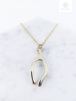 Load image into Gallery viewer, Minimalist Wishbone Long Necklace
