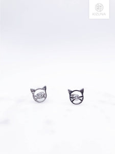 Minimalist Cat Stud Earrings